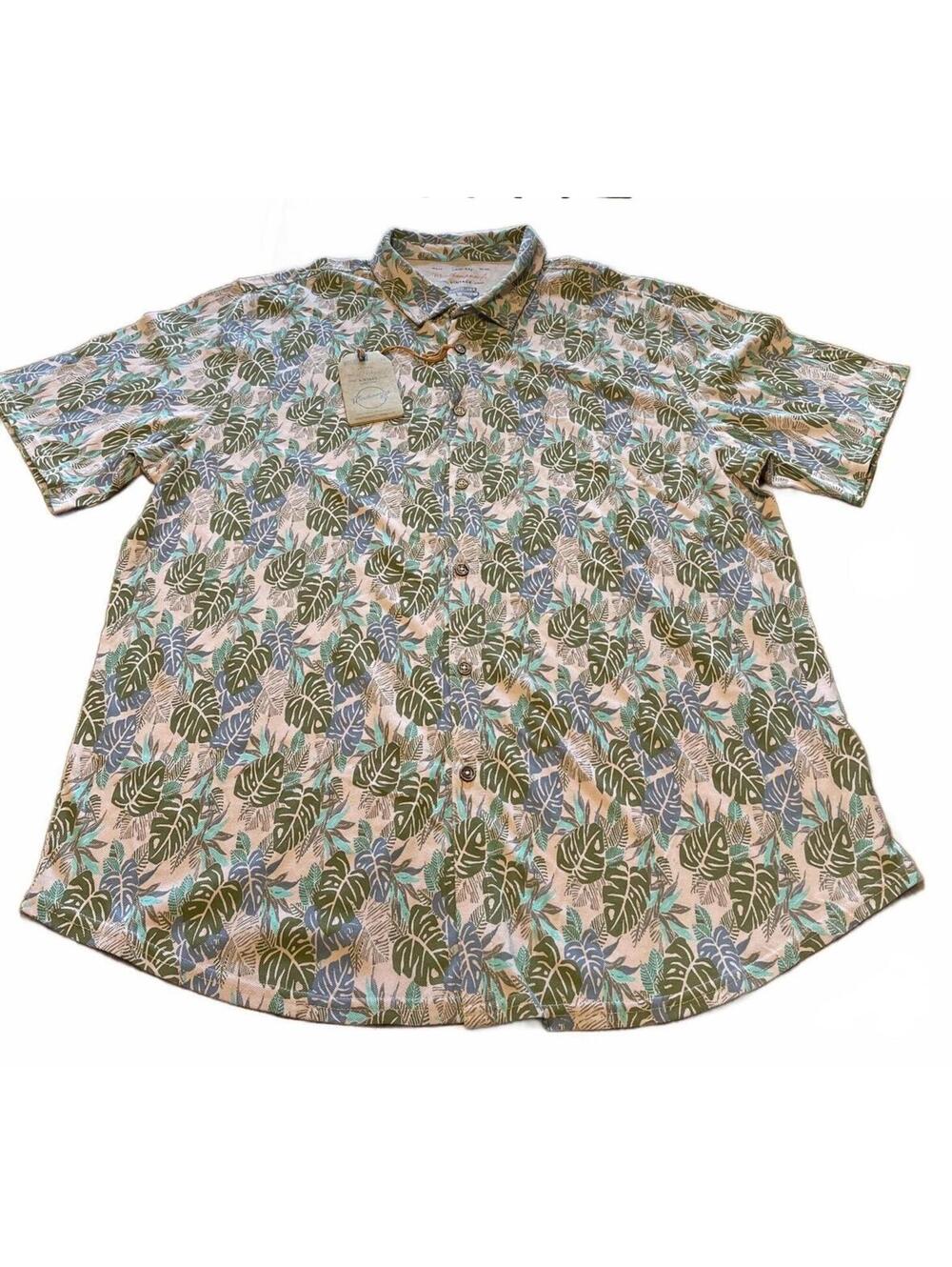 Weatherproof Vintage Short Sleeve Button up Size XXL Tropical Print